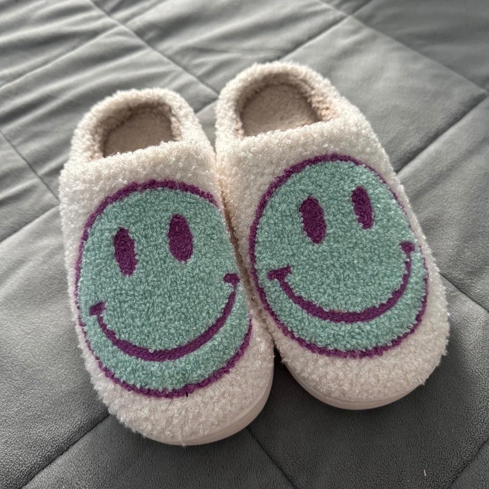 Smiley face slippers